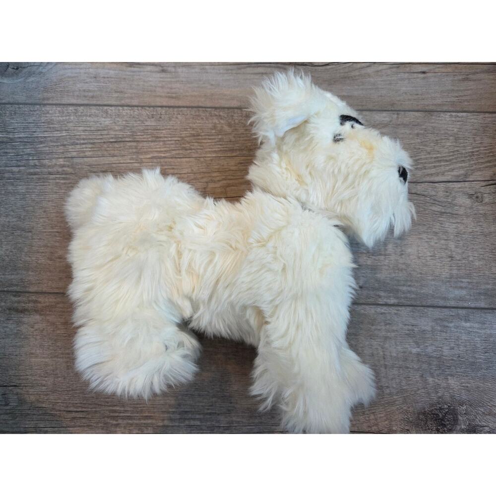 VTG Gymboree Pirate Dog Plush White Shaggy Husky Puppy Retired 12"‎